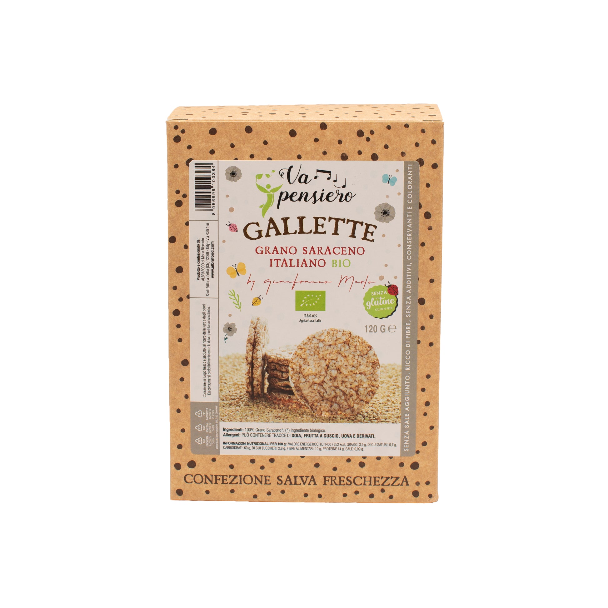 Gallette di Grano Saraceno Italiano Bio - Va Pensiero – Albrafood